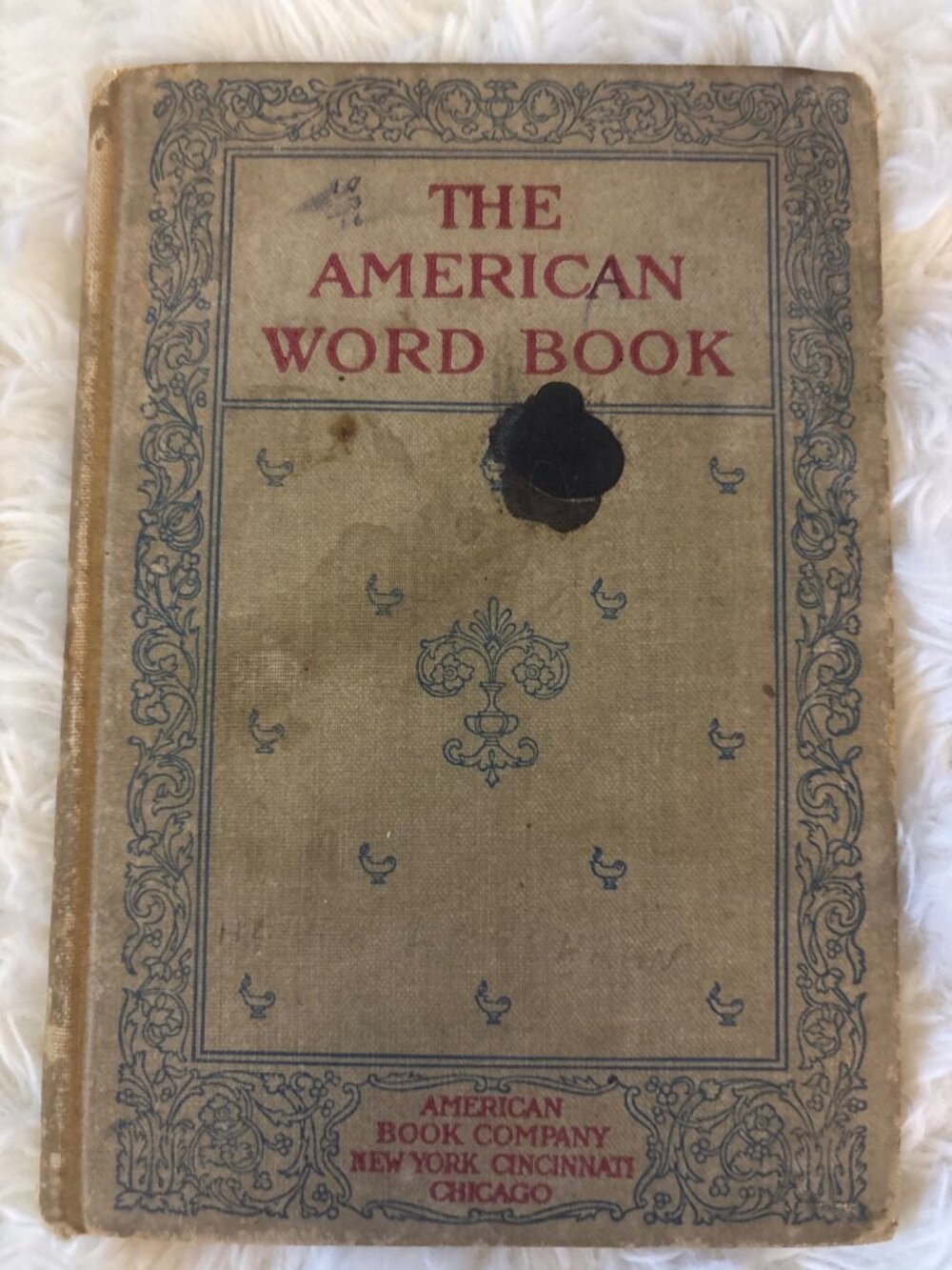 American Word Book Calvin Patterson 1897 Antique Spelling Schoolbook Hardcover